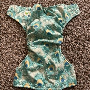 Peacock Patterned Kids Cloth Diaper